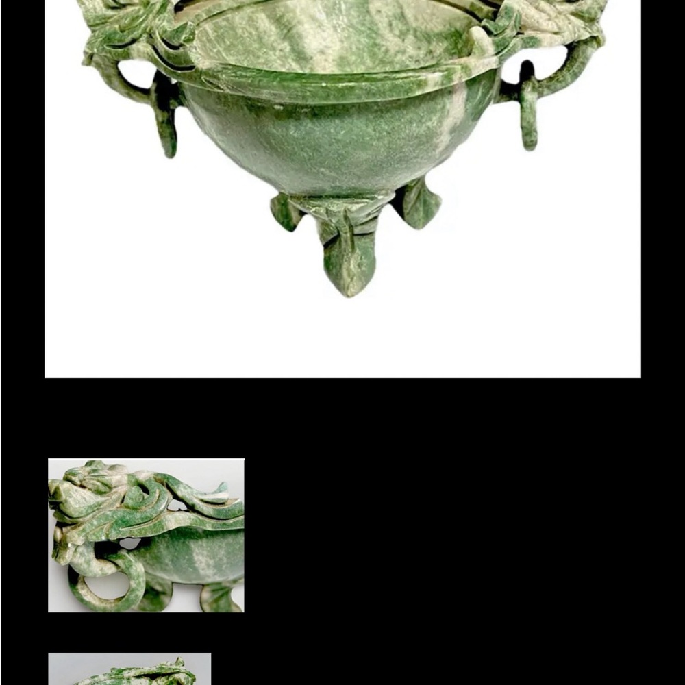 Green Marble Decorative Bowl